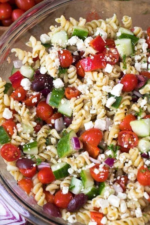 Greek-Style Elbow Macaroni with Feta and Olives