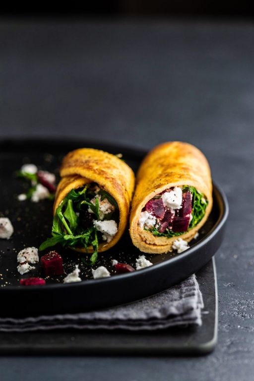 Grilled Beet and Goat Cheese Wrap