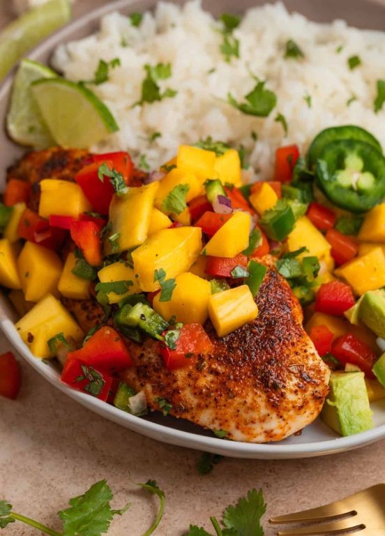 Grilled Chicken with Mango Salsa (Nightshade-Free)