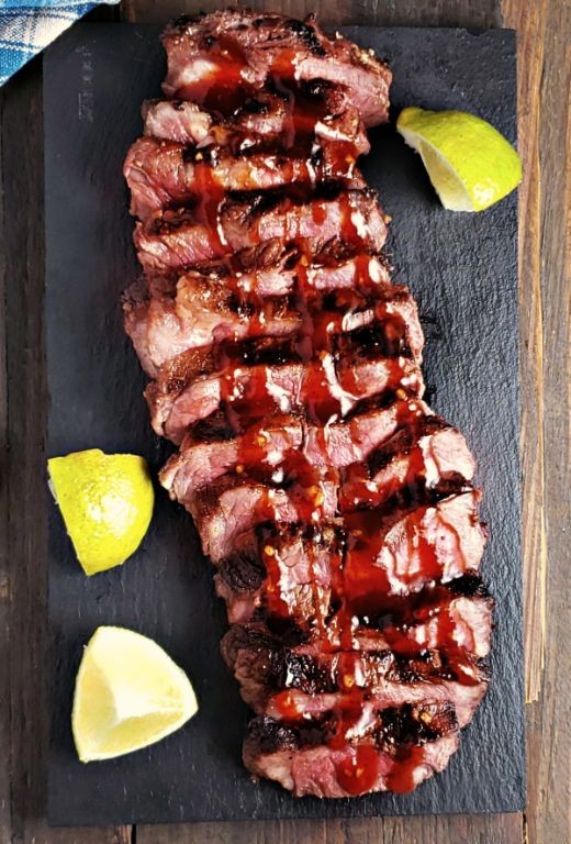 Grilled Javalina Steaks with Chipotle Glaze