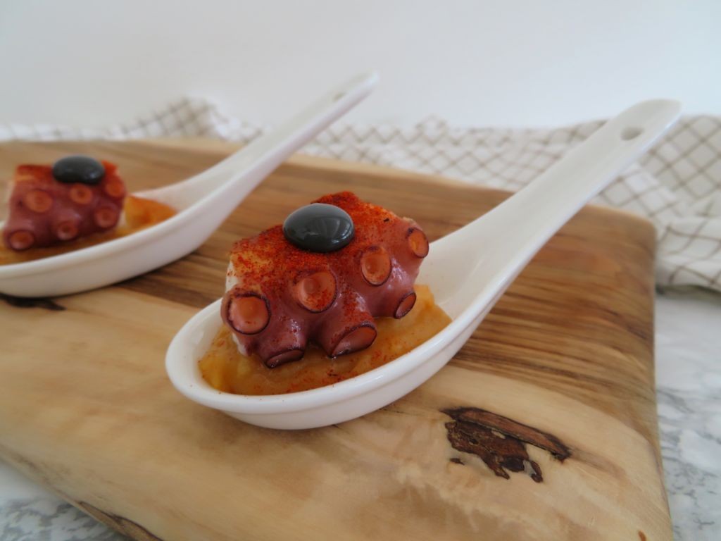 Grilled Octopus Pintxos with Smoked Paprika
