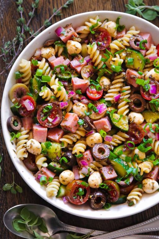 Ham and Black Bean Pasta Salad