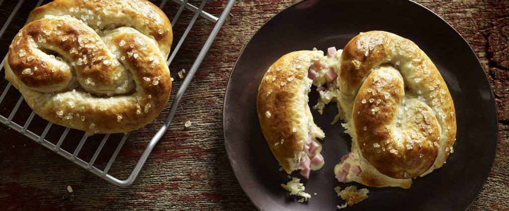 Ham and Cheese Stuffed Pretzels