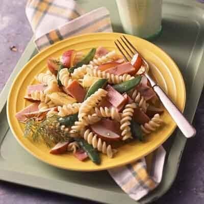 Ham and Zucchini Pasta Toss