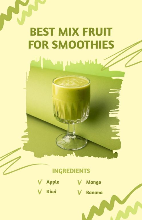 Healthy Smoothie Recipe Template