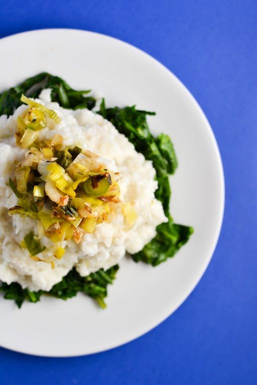 Herbed Goat Cheese Mashed Turnips