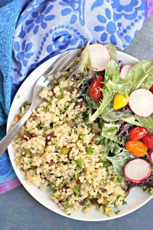 Herbed Millet Pilaf with Almonds
