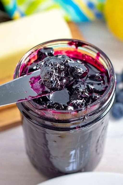 Homemade Frozen Blueberry Jam