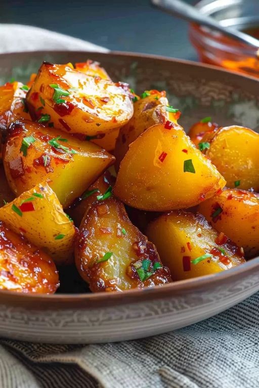 Honey Butter Glazed Little Red Potatoes