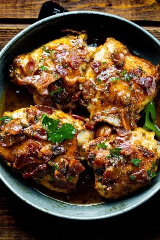 Honey Mustard Chicken and Ham Skillet