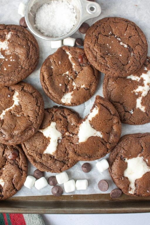 Hot Cocoa Cookies with Marshmallows