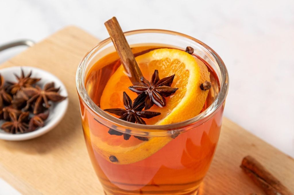 Hot Cranberry Wassail with Star Anise