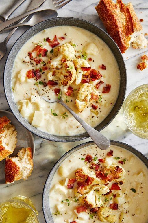 Keto Fish Chowder with Cauliflower