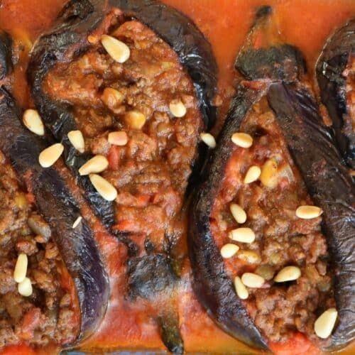 Lebanese Stuffed Eggplant (Sheikh El-Mahshi)