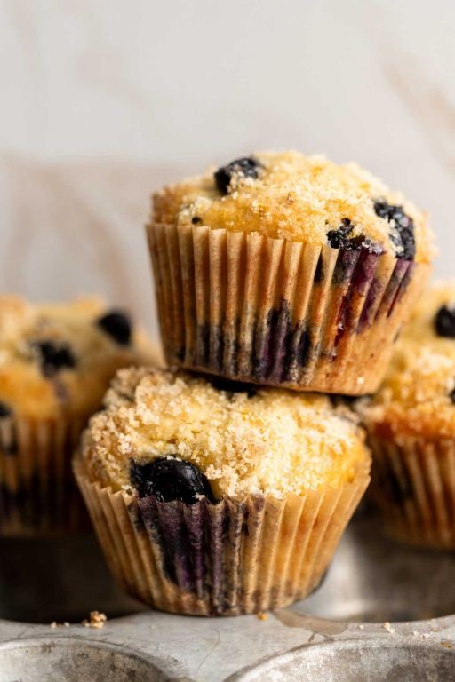 Lemon Blueberry Greek Yogurt Muffins