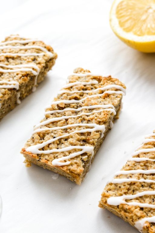 Lemon Poppy Seed Granola Bars