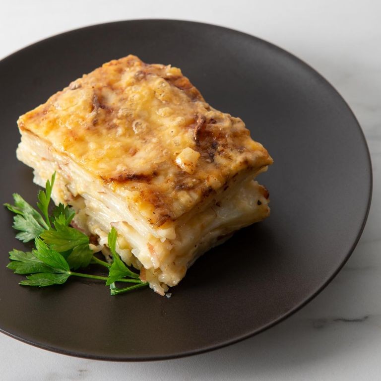 Little Red Potato Gratin with Gruyère Cheese