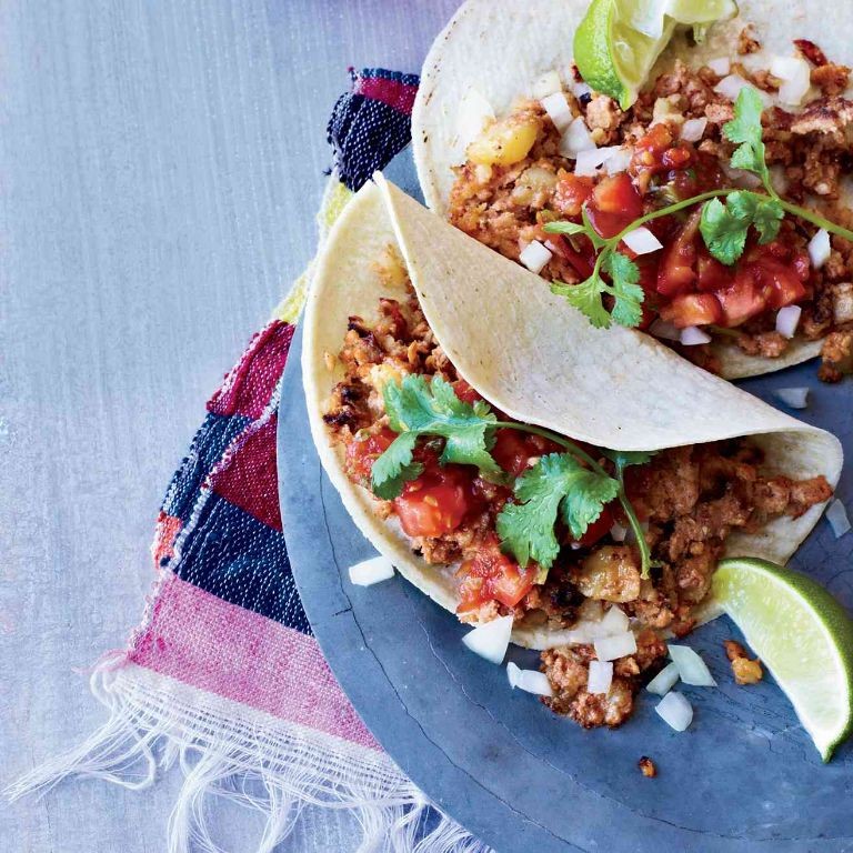 Little Red Potato and Chorizo Tacos
