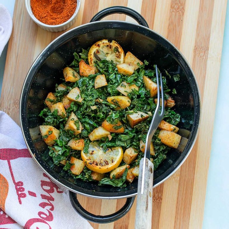 Little Red Potato and Kale Stir-Fry