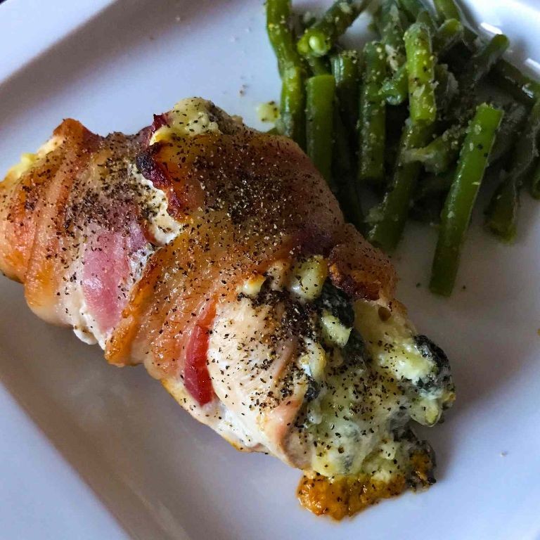 Little Red Potato and Spinach Stuffed Chicken