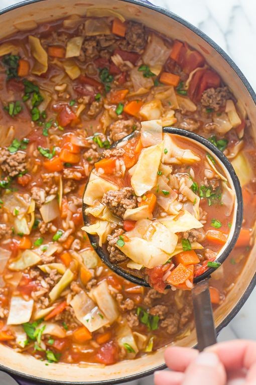 Low Sodium Beef and Cabbage Soup