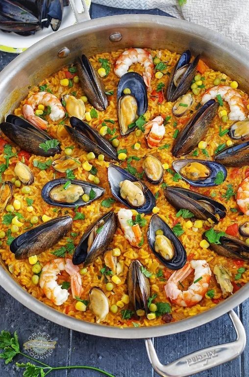Mahatma Yellow Rice Paella with Seafood