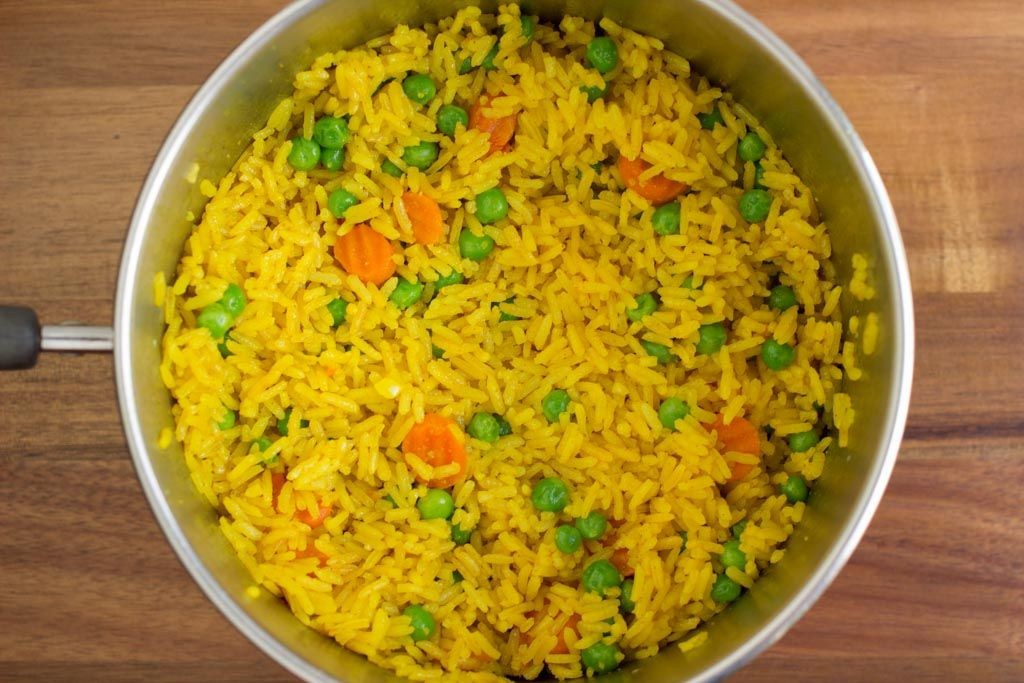 Mahatma Yellow Rice and Vegetable Stir-Fry