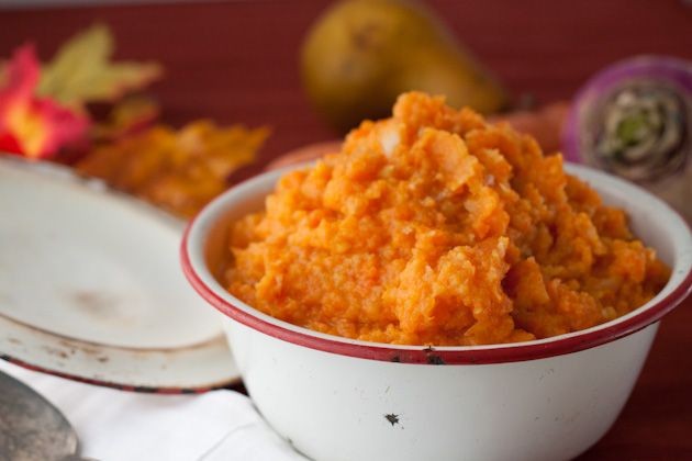 Maple Glazed Mashed Turnips