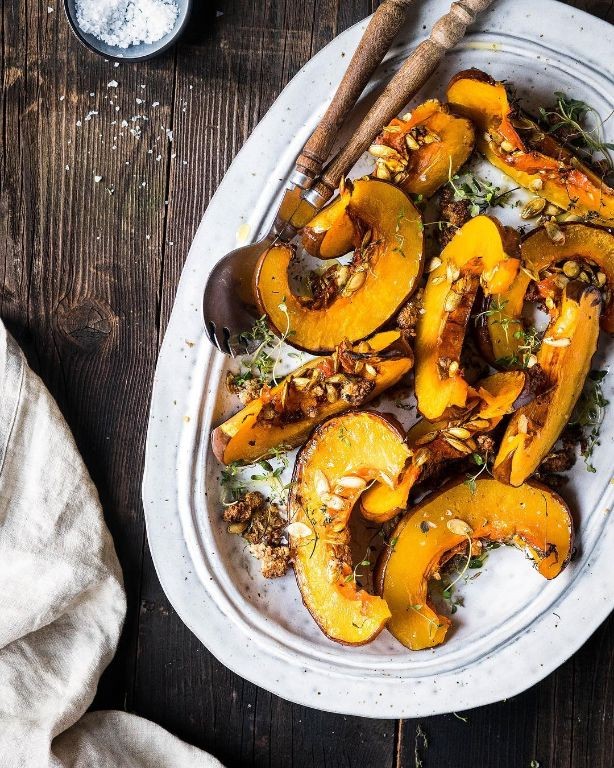 Maple Glazed Roast Pumpkin with Thyme