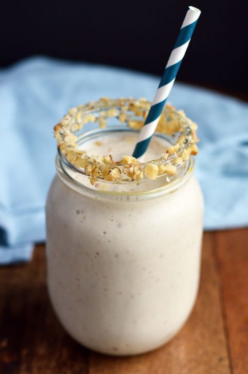 Maple Walnut Eggnog Milkshake