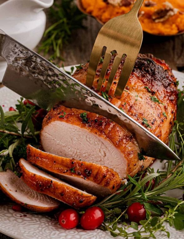 Maple-Glazed Smoked Turkey Breast