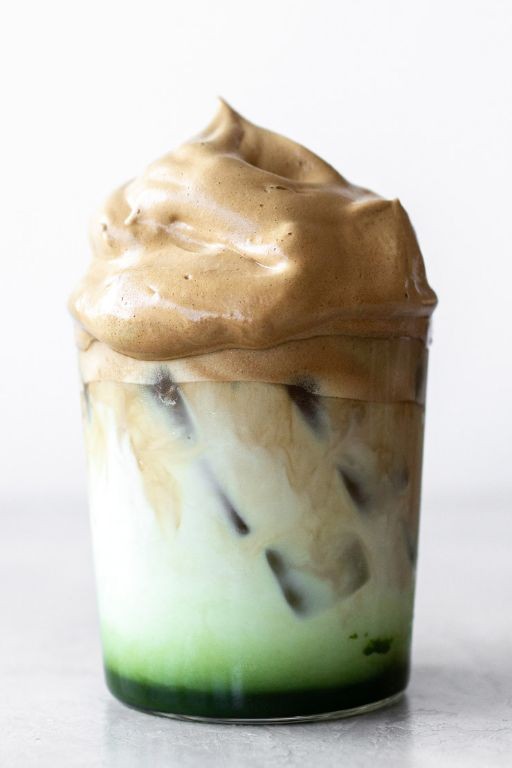 Matcha Dalgona Coffee Fusion