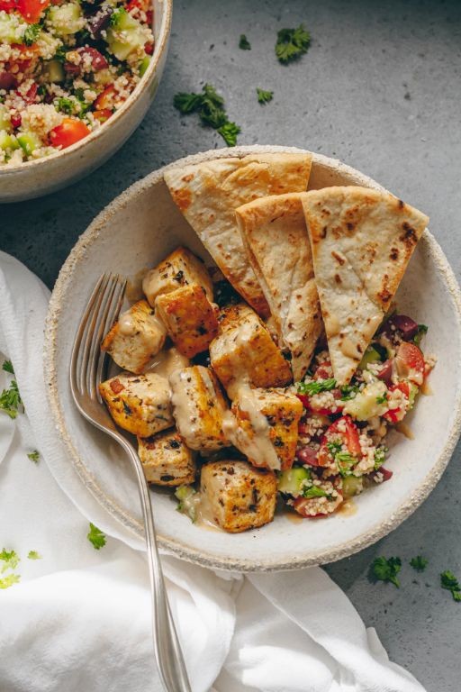 Mediterranean Herb Tofu Salad