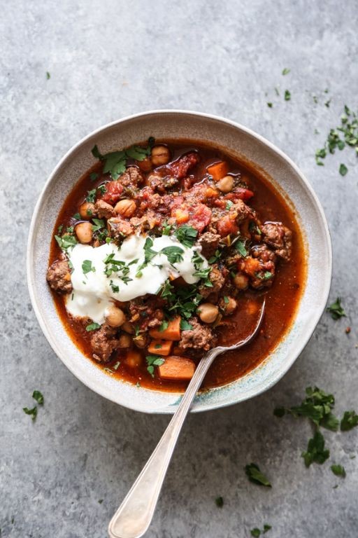 Moroccan Lamb and Chickpea Chili