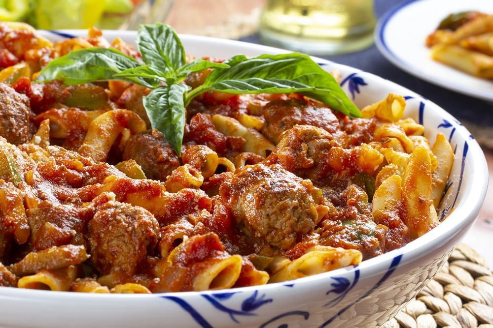 Mostaccioli with Italian Sausage and Peppers