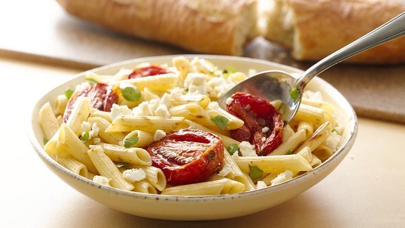Mostaccioli with Roasted Garlic and Olive Oil