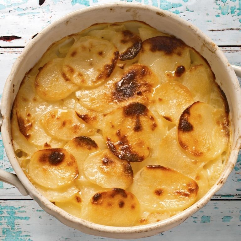 Muenster Cheese and Potato Gratin
