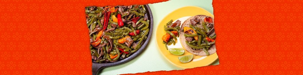 Nopales and Beef Fajitas