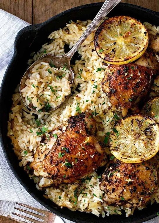 One-Pot Greek Chicken and Rice