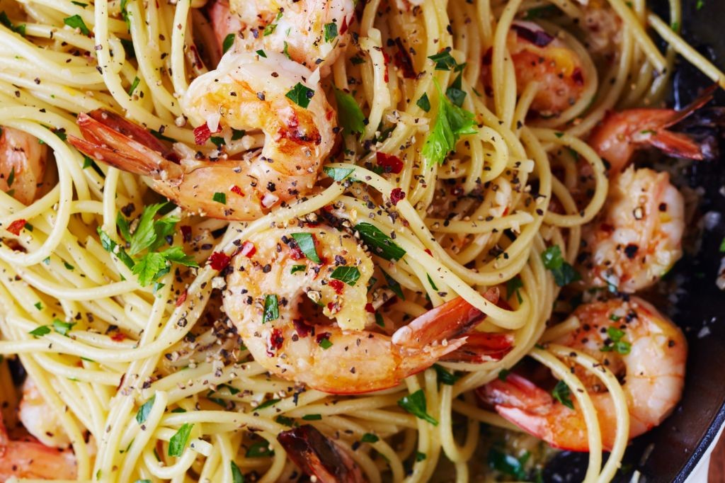 One-Pot Shrimp Scampi Linguine
