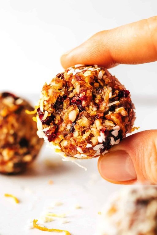 Orange Cranberry Energy Bites