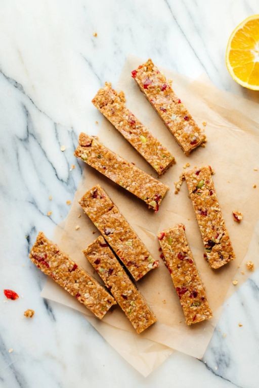 Orange Cranberry Granola Bars