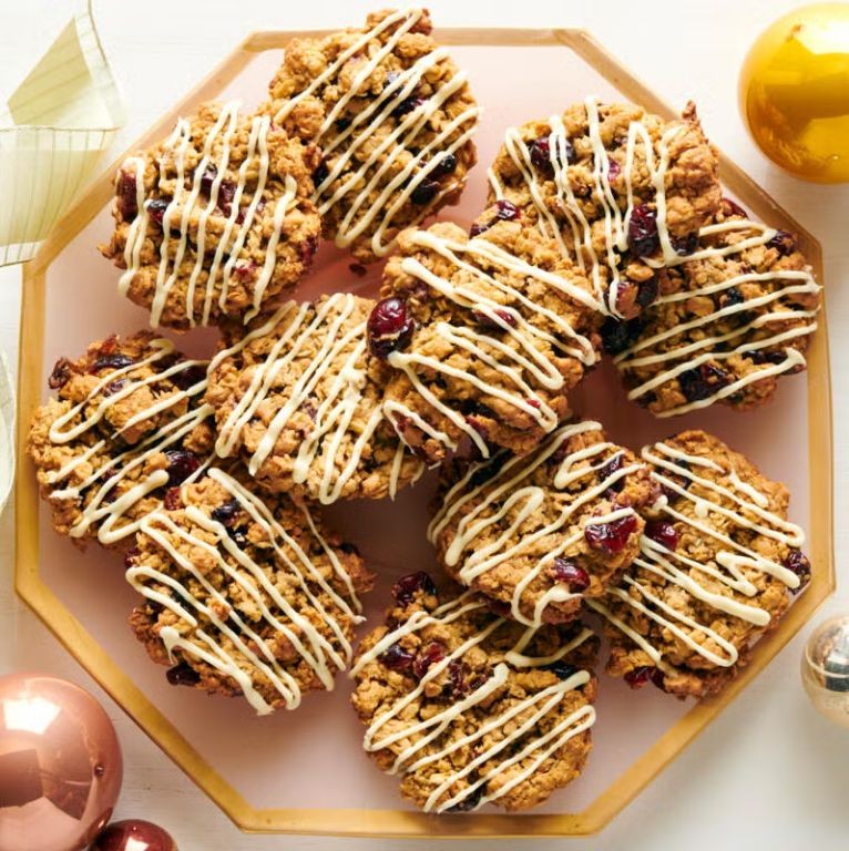 Orange Cranberry Oatmeal Cookies