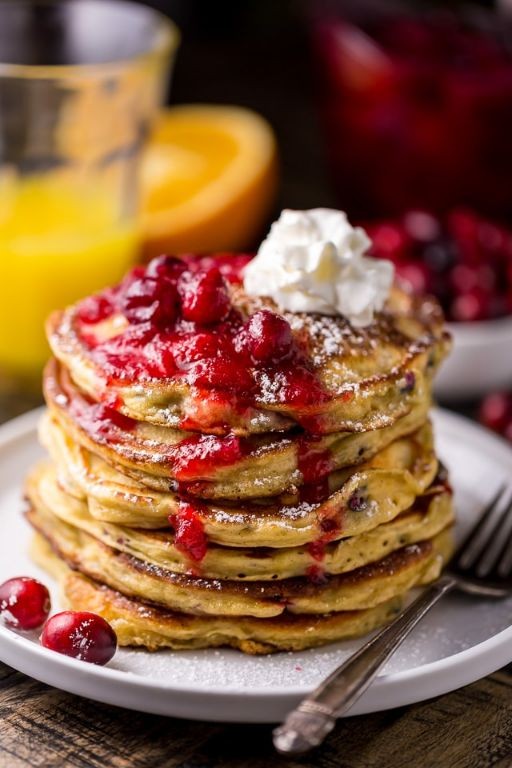 Orange Cranberry Pancakes