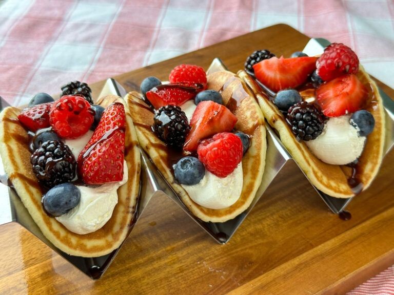 Pancake Tacos with Fruit Filling