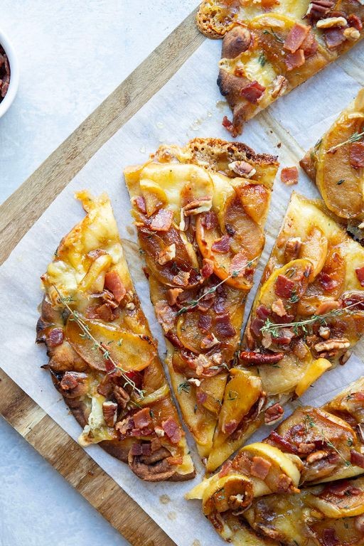 Pastrami and Caramelized Apple Flatbread