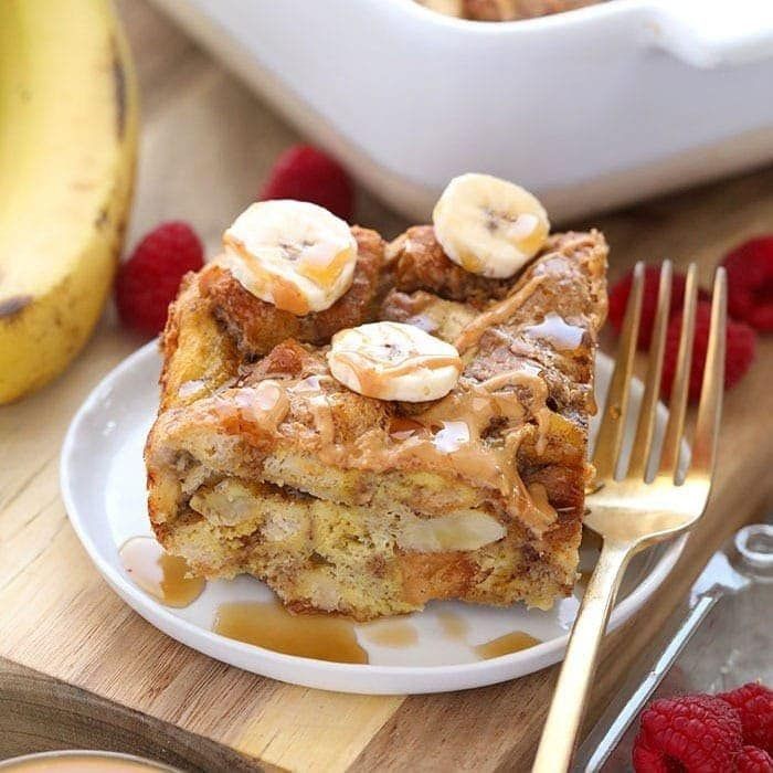 Peanut Butter Banana Breakfast Casserole