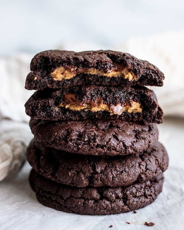Peanut Butter Stuffed Cookies