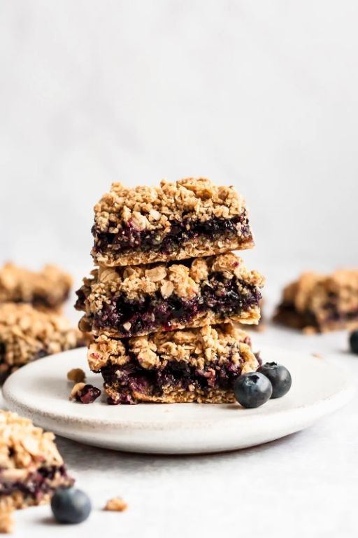 Pear and Blueberry Breakfast Bars