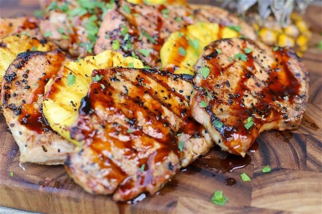 Pineapple Teriyaki Pork Chops